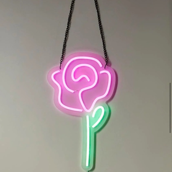 3/$20 Dolls Kill Neon Rose Light - Picture 3 of 5